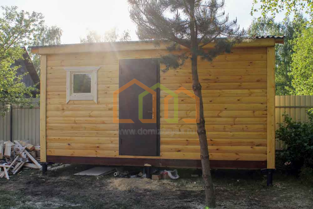 Мобильная баня из бруса 5х2.3